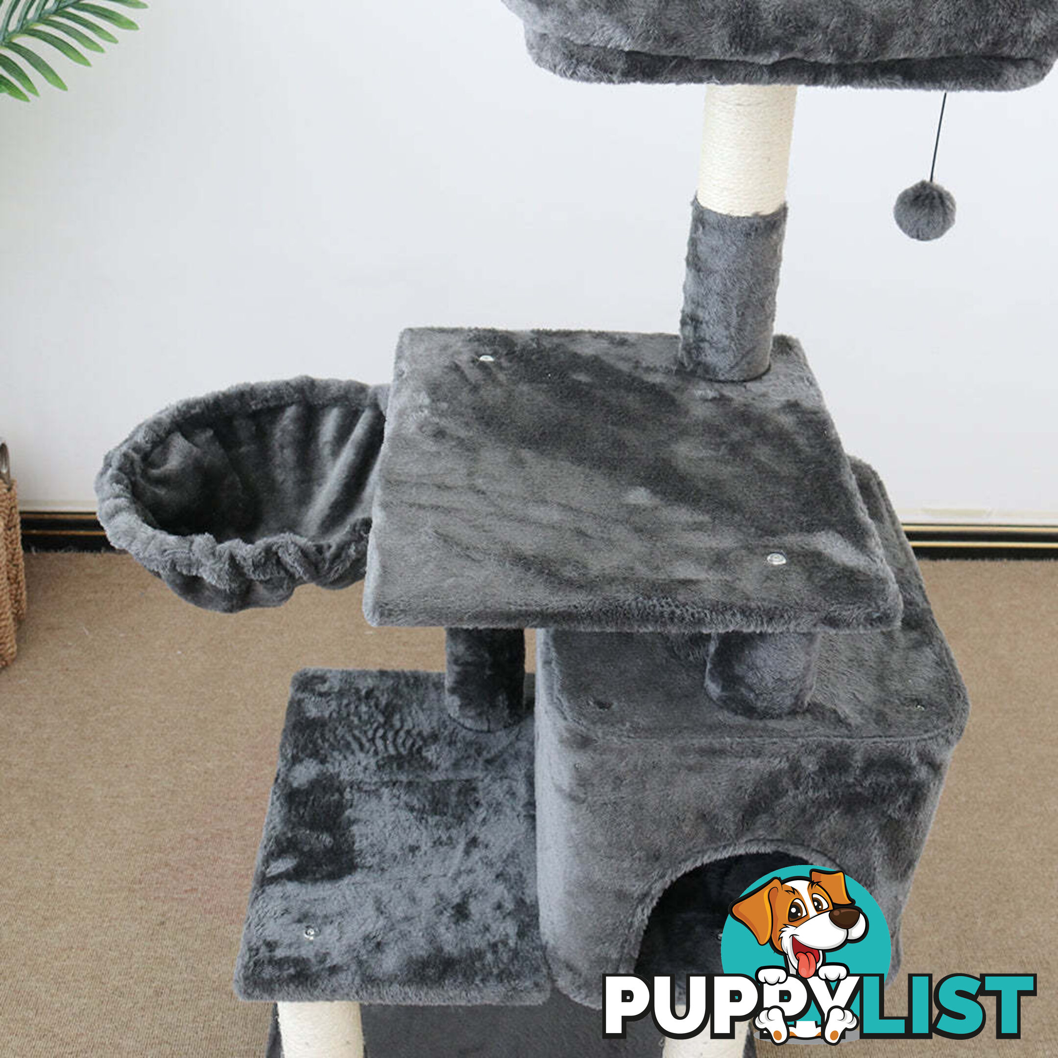 CATIO Chipboard Flannel Cat Scratching Tree - Abode 112cm - V390-C200468