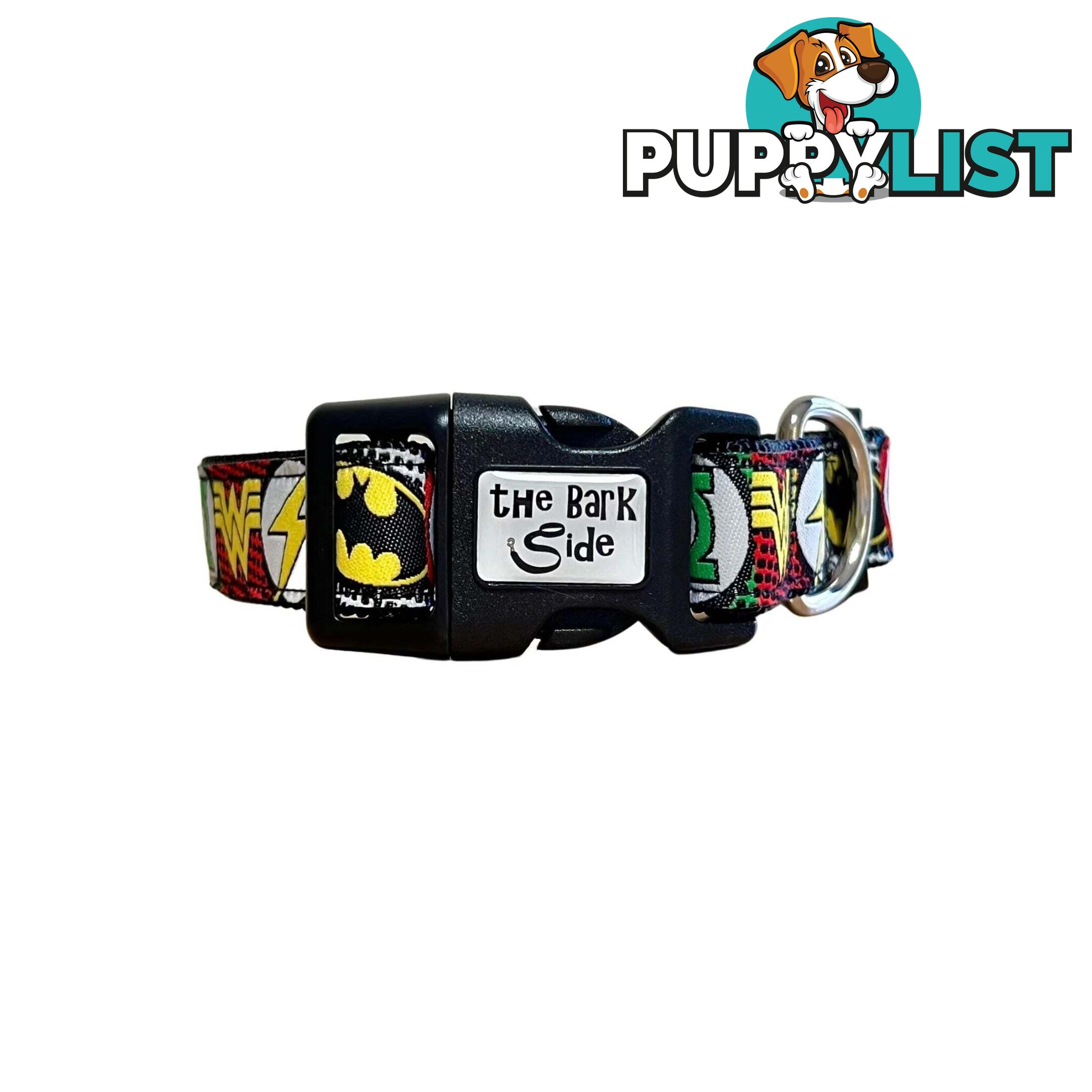 Superhero Dog Collar - Hand Made by The Bark Side - TBHEROSXSRED