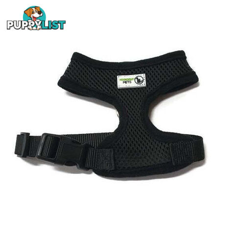 Pet Harness Soft Air Mesh Padded Adjustable  - Moondidley Pets - MDPHARMESXLRED