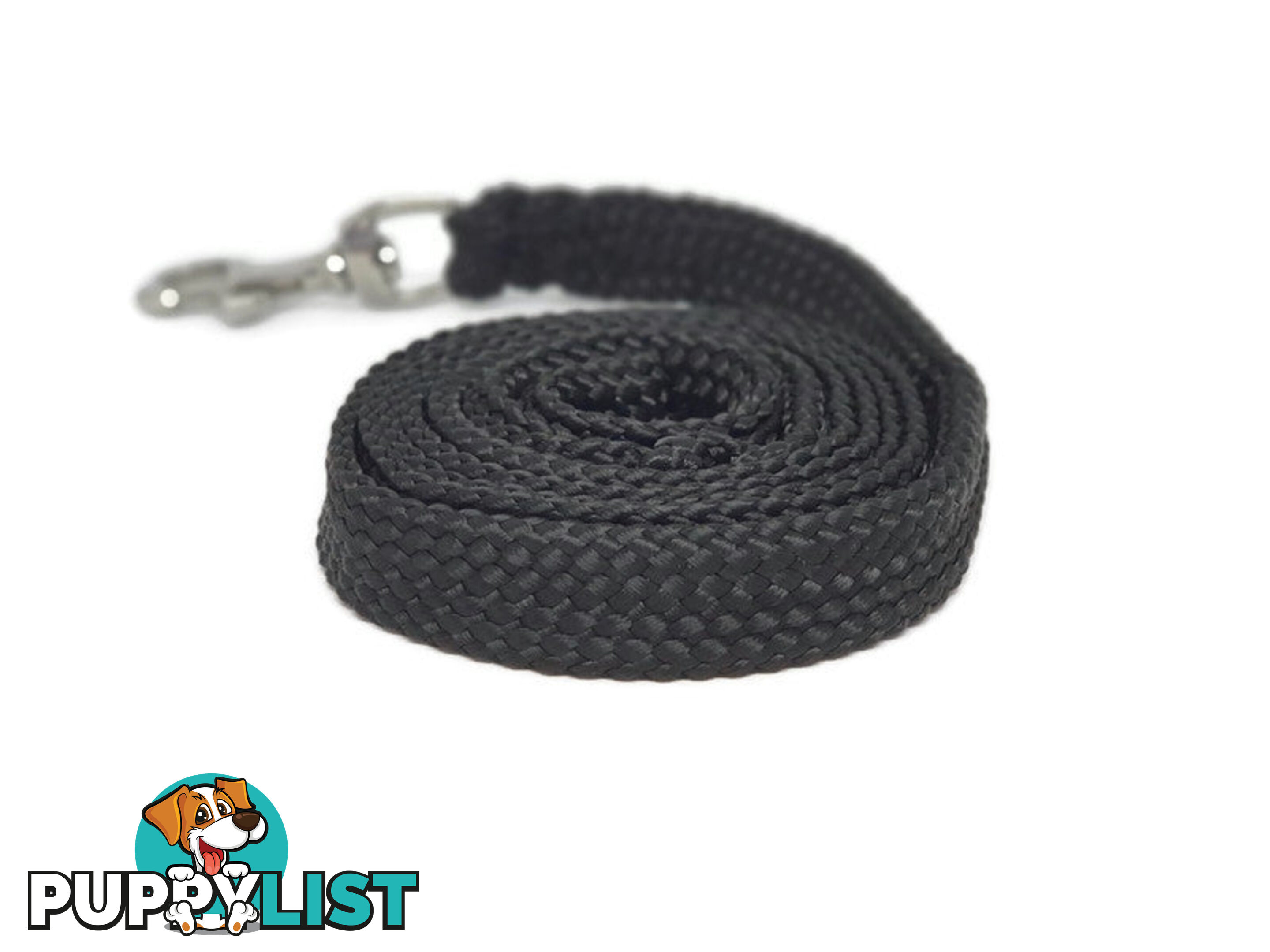 1.8m to 10m Long Dog Lead No Stitching Tough Yarnix 20mm Wide - YNXLD205SSREDGRN