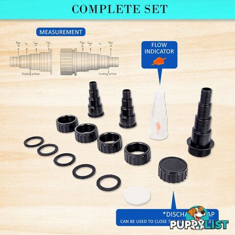 Combo Aquarium Garden Filter 10000L/H + Submersible Water Pump 16000L/H - V274-AQ-CPF250-CTP16000