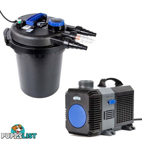 Combo Aquarium Garden Filter 10000L/H + Submersible Water Pump 16000L/H - V274-AQ-CPF250-CTP16000