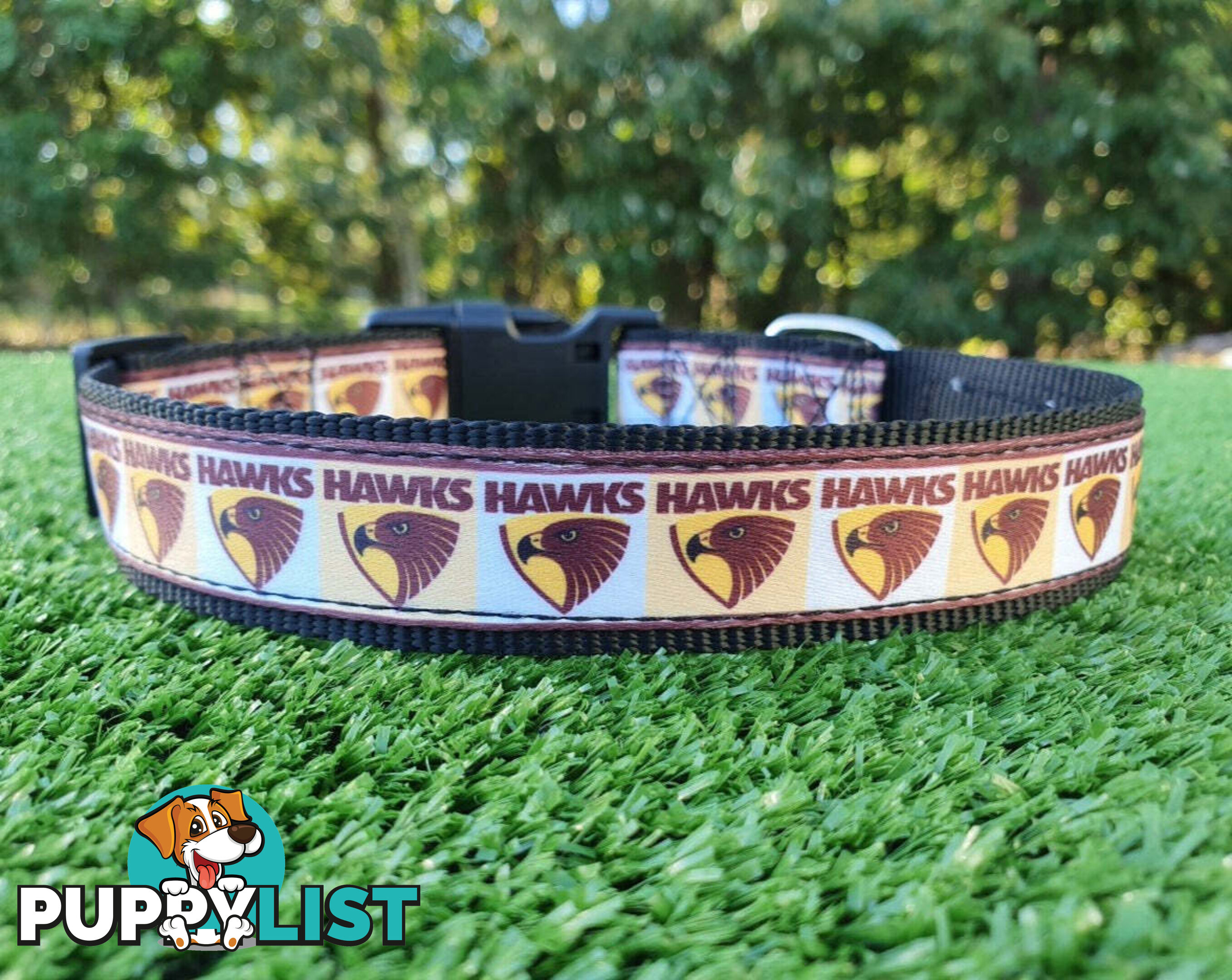 AFL Dog Collars, Footy - Aussie Rules - Moondidley Pets - MDPCOLAFLMNMK