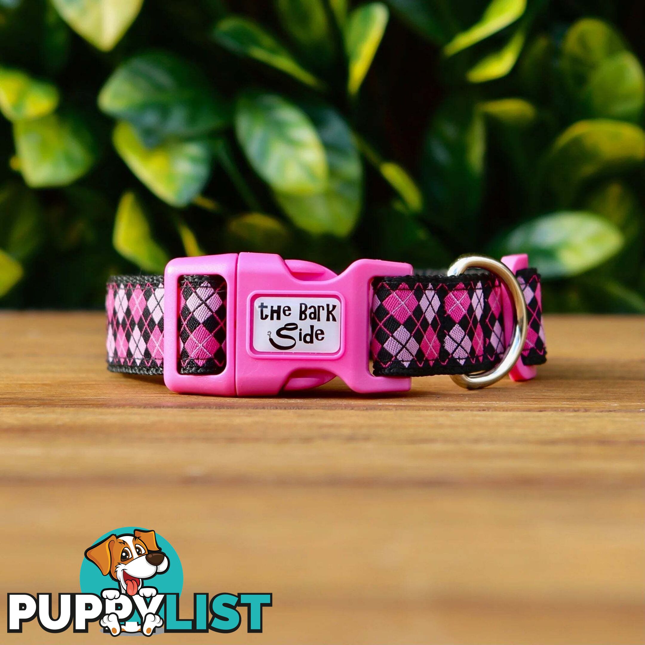 Tartan Dog Collar / XS - L - Hand Made by The Bark Side - TBSTARMEDGRN