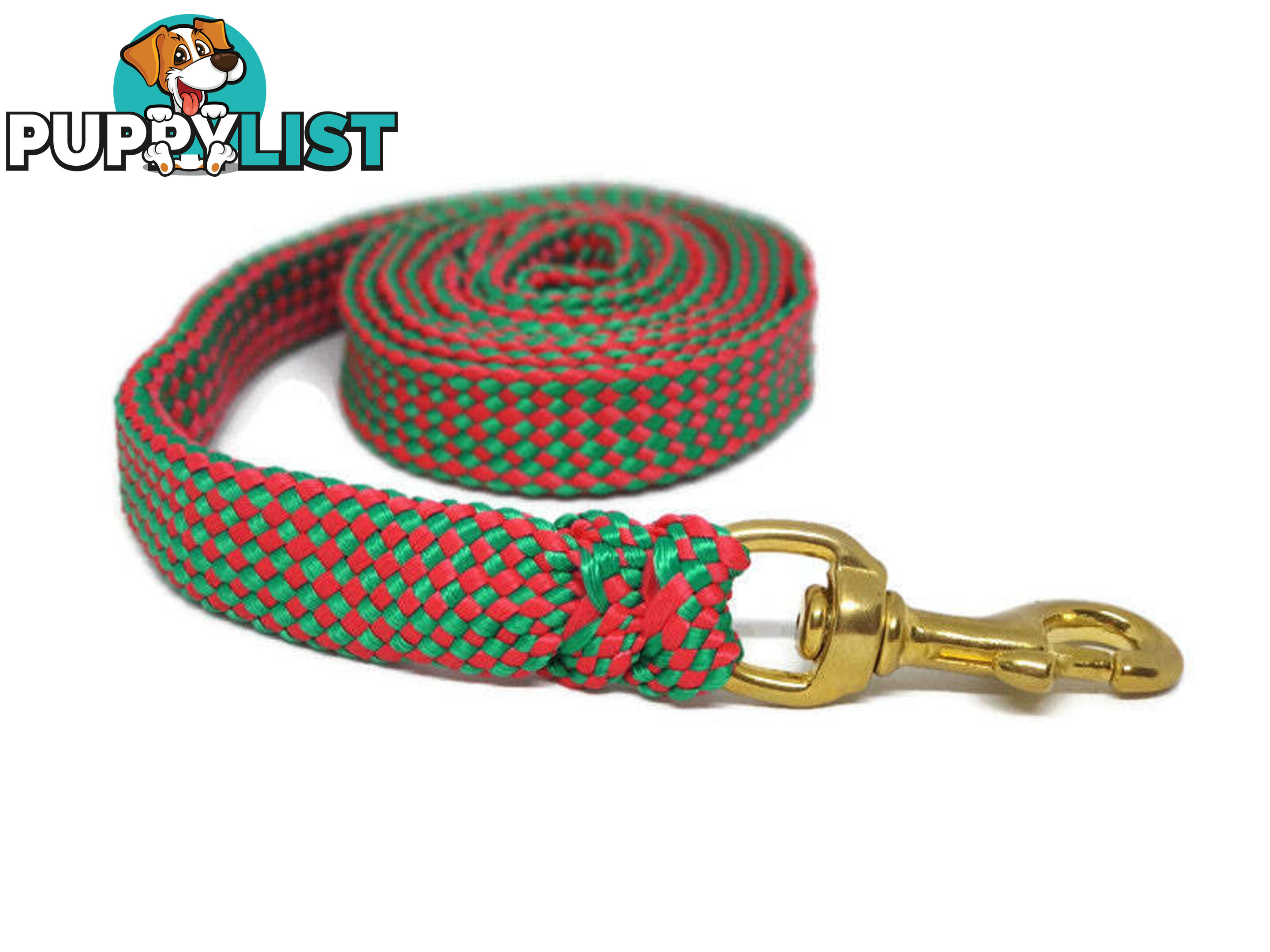 1.8m to 10m Long Dog Lead No Stitching Tough Yarnix 20mm Wide - YNXLD2010BRBLU