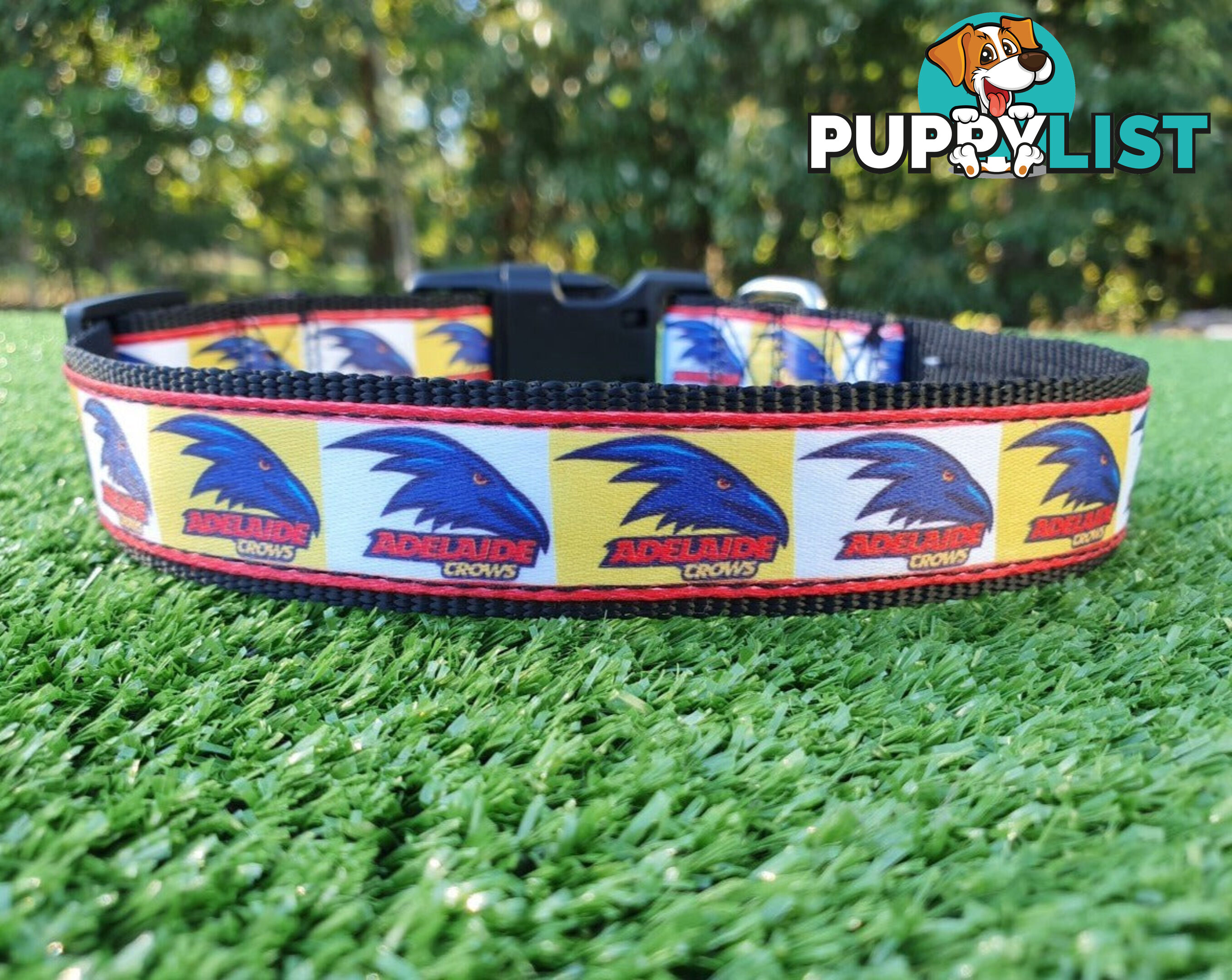 AFL Dog Collars, Footy - Aussie Rules - Moondidley Pets - MDPCOLAFLXSHH