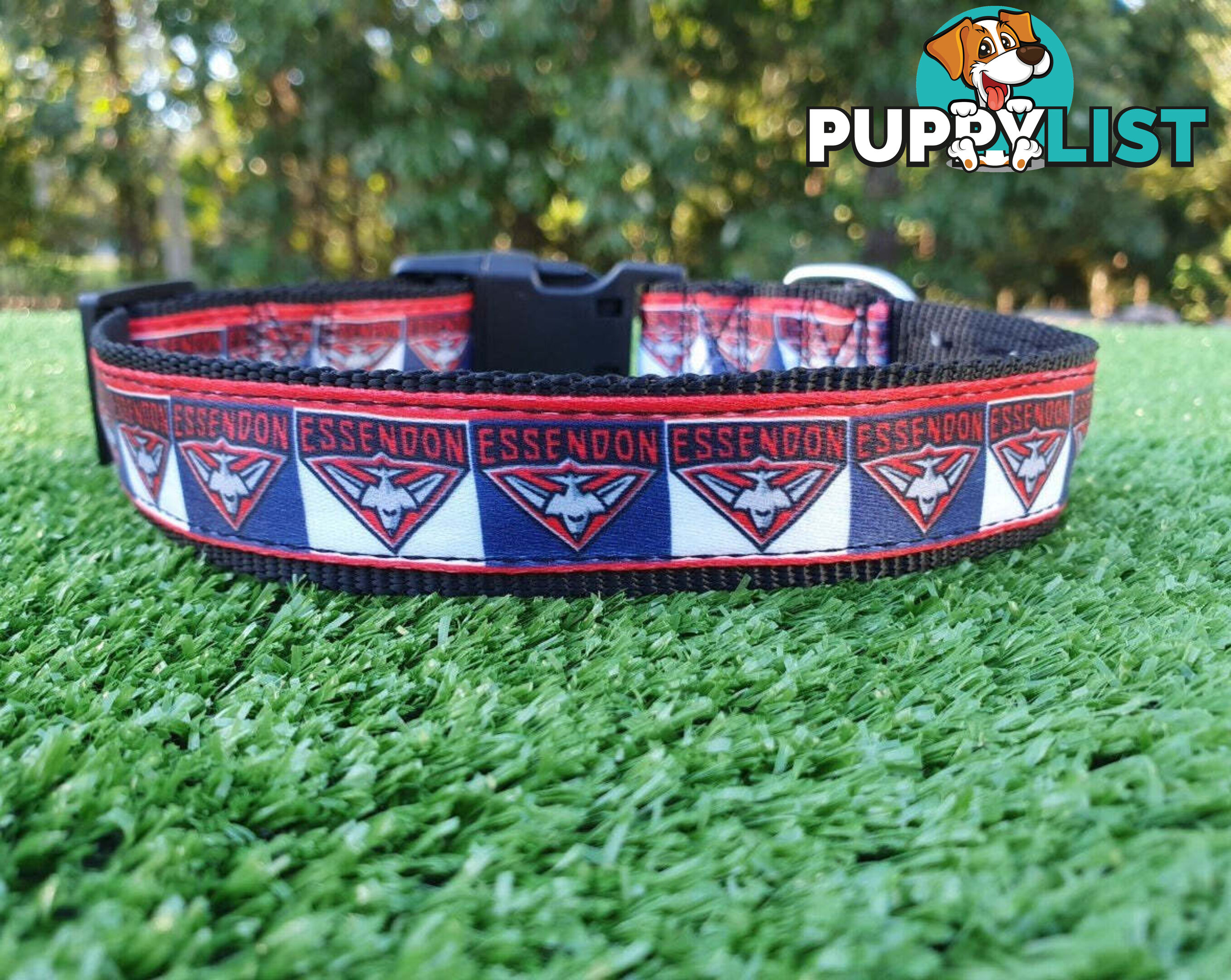 AFL Dog Collars, Footy - Aussie Rules - Moondidley Pets - MDPCOLAFLXSHH