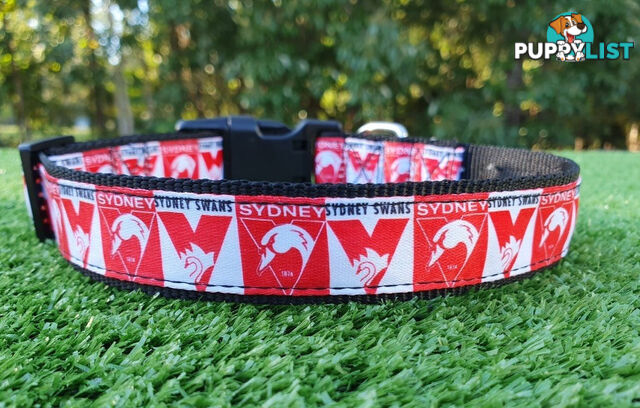 AFL Dog Collars, Footy - Aussie Rules - Moondidley Pets - MDPCOLAFLXSMD