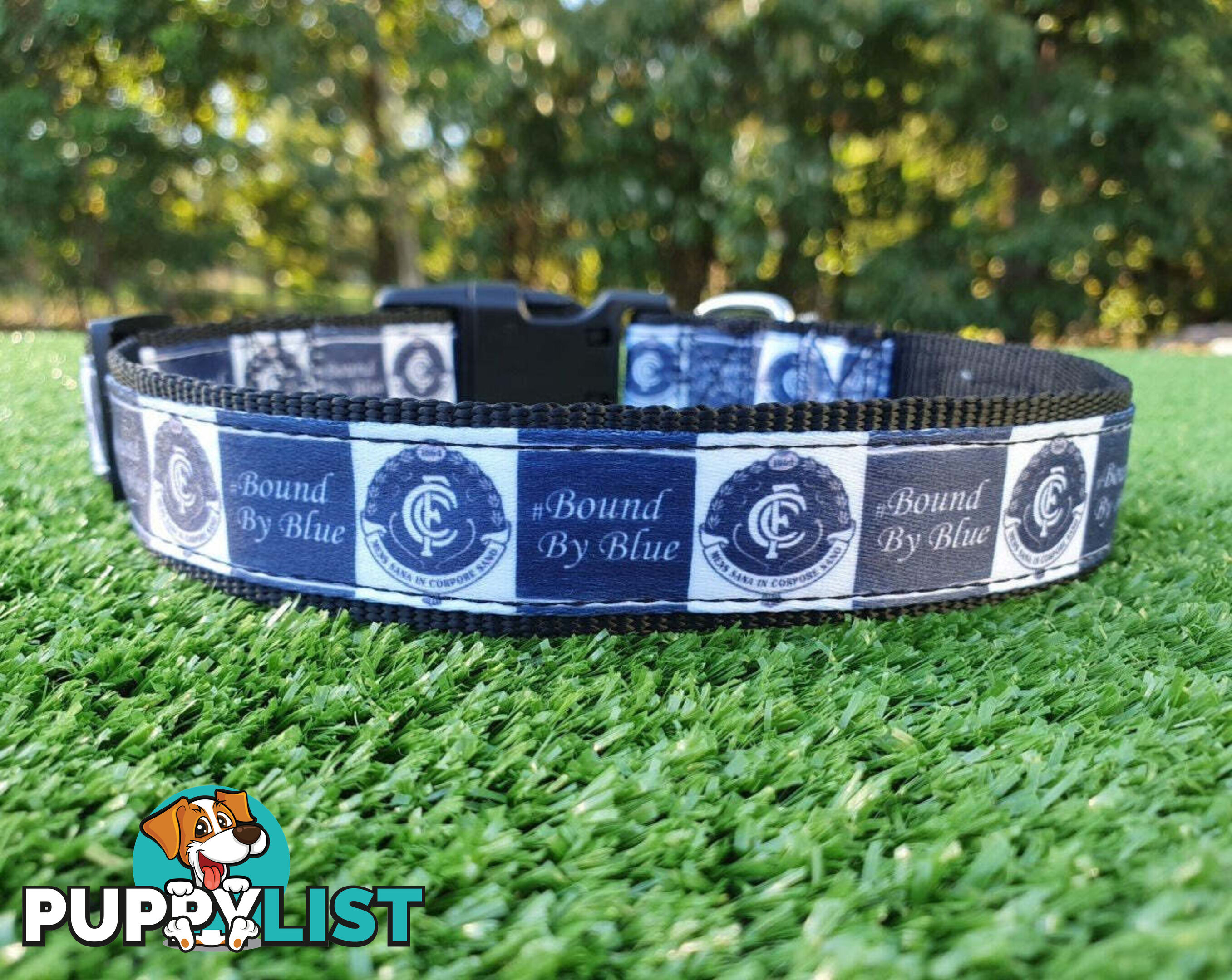 AFL Dog Collars, Footy - Aussie Rules - Moondidley Pets - MDPCOLAFLXSMD