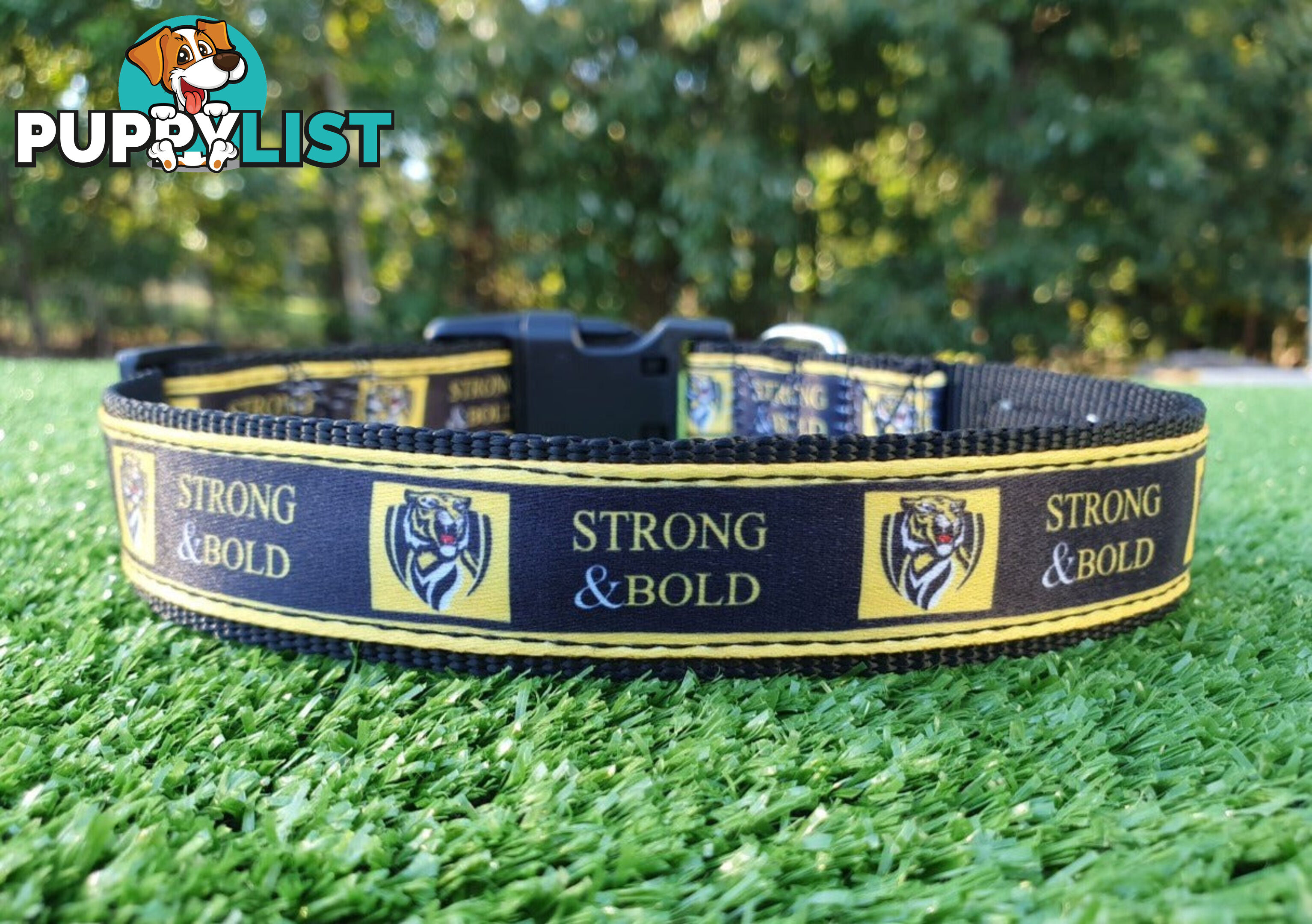 AFL Dog Collars, Footy - Aussie Rules - Moondidley Pets - MDPCOLAFLXSMD