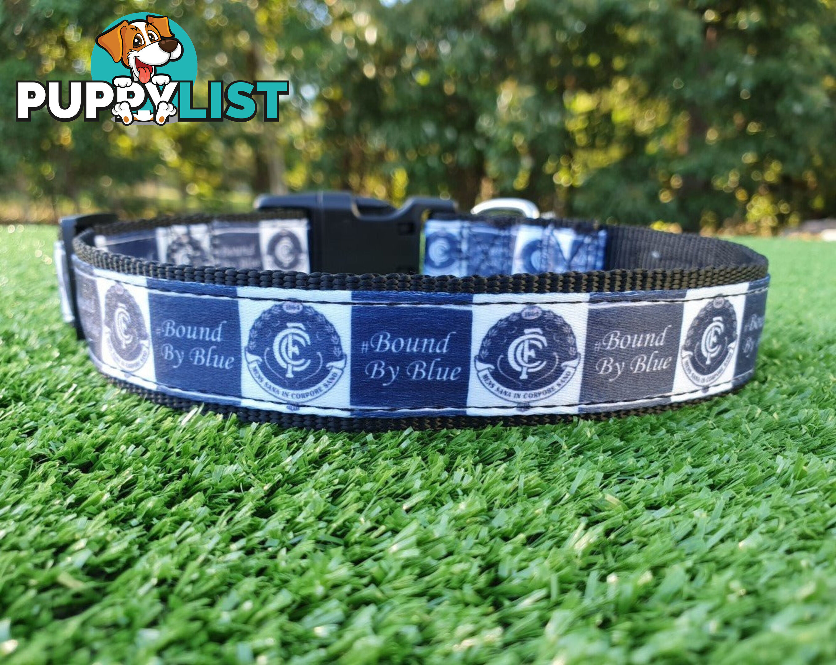 AFL Dog Collars, Footy - Aussie Rules - Moondidley Pets - MDPCOLAFLXSMD