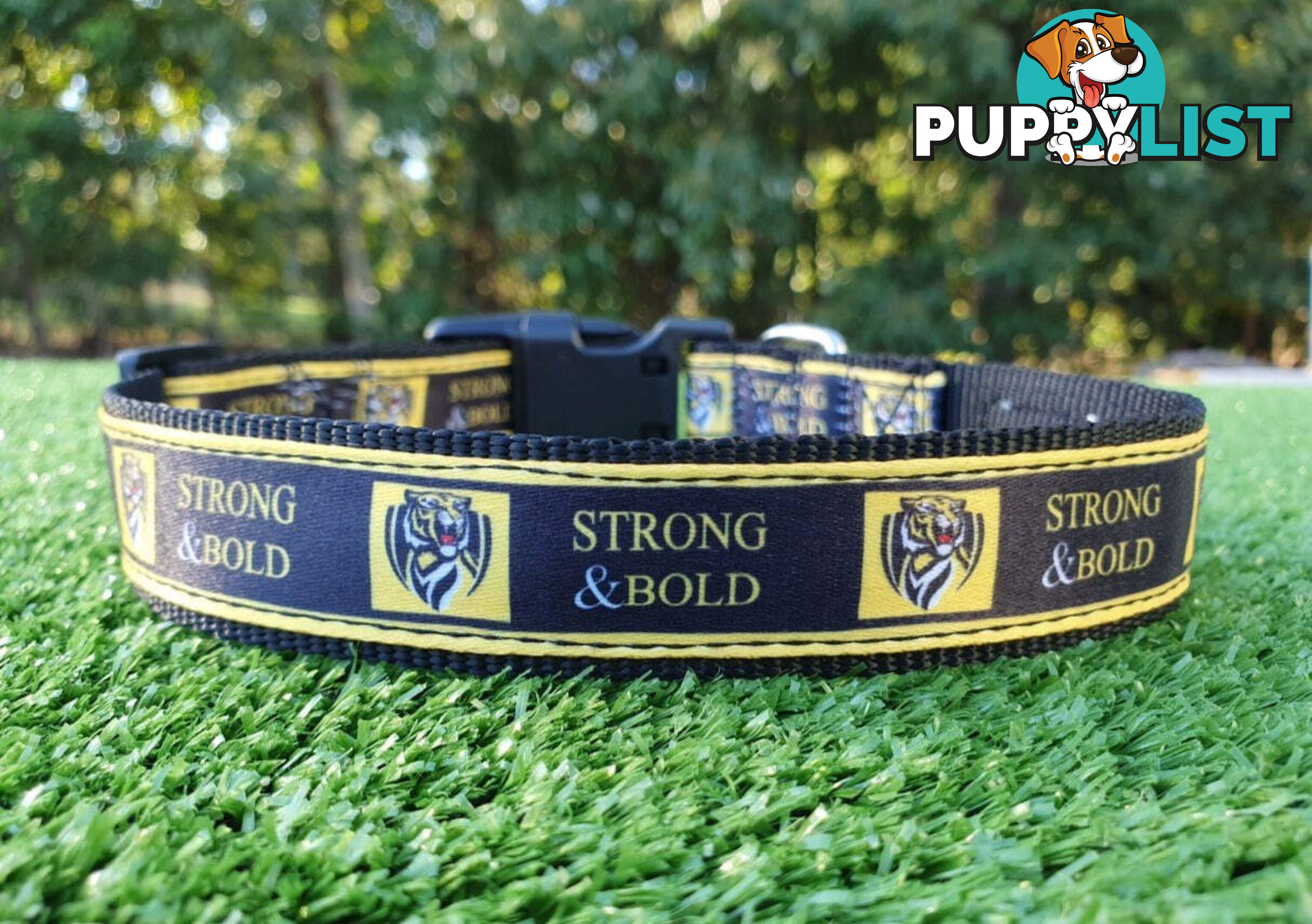 AFL Dog Collars, Footy - Aussie Rules - Moondidley Pets - MDPCOLAFLXSMD