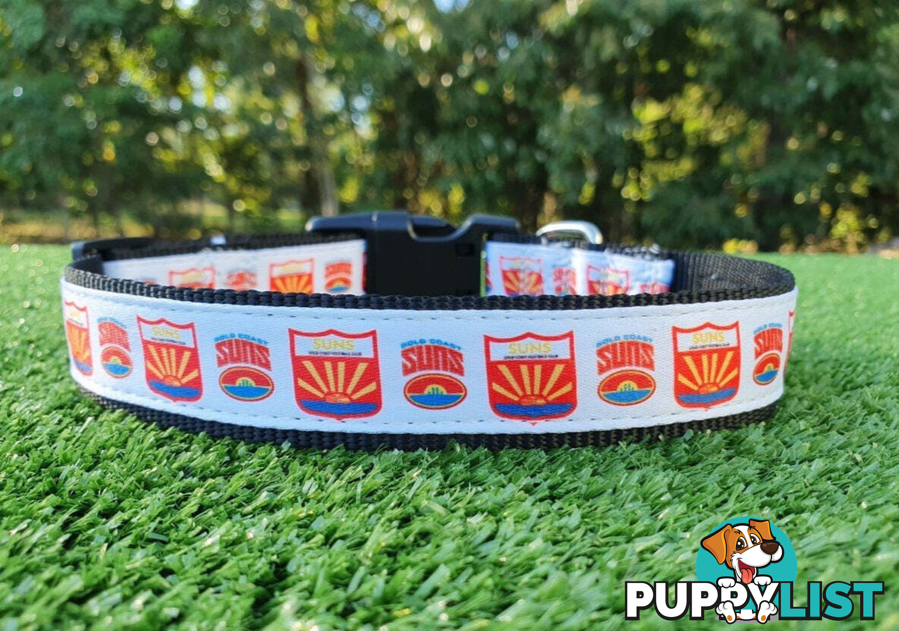 AFL Dog Collars, Footy - Aussie Rules - Moondidley Pets - MDPCOLAFLXSMD