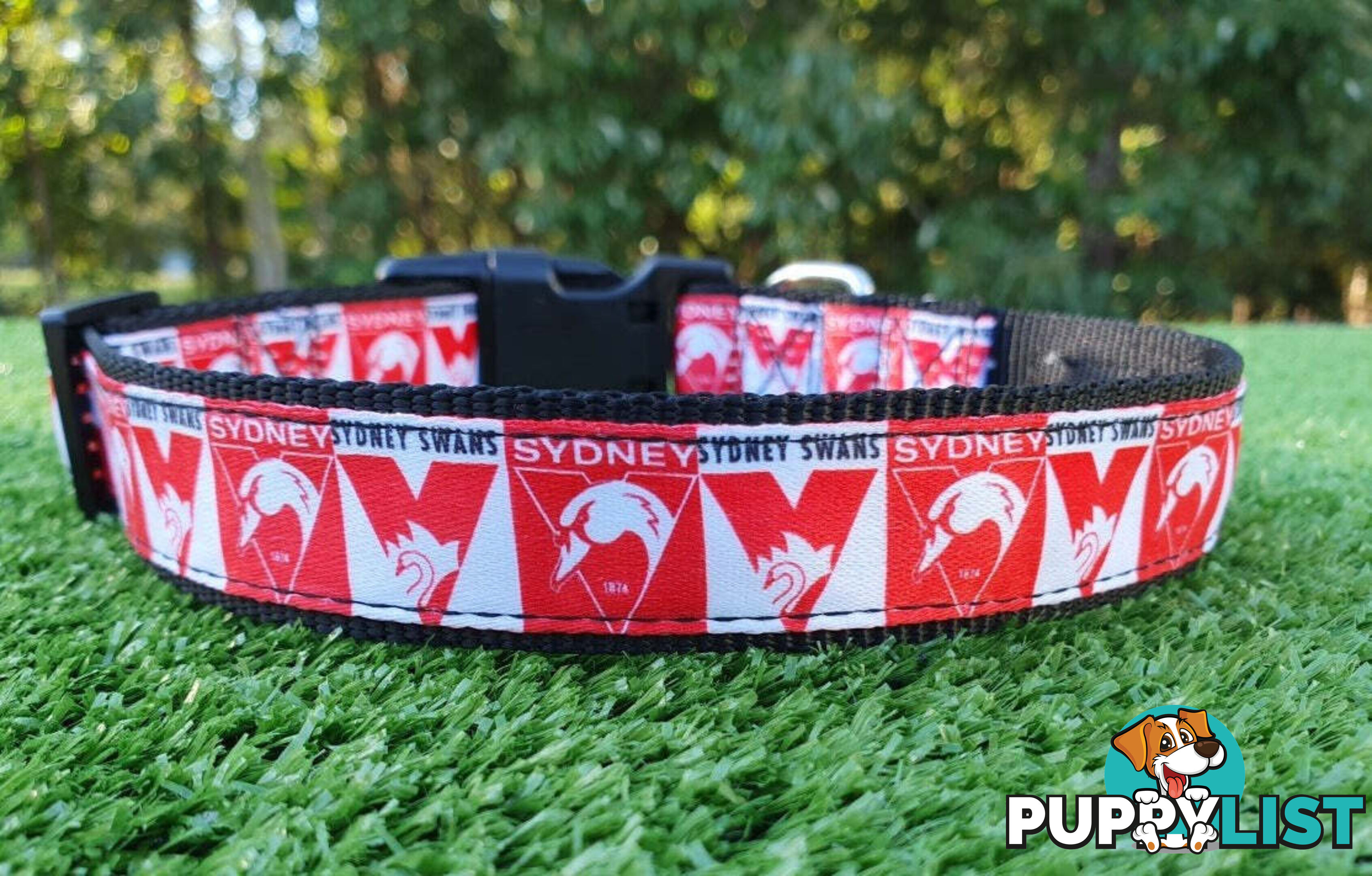 AFL Dog Collars, Footy - Aussie Rules - Moondidley Pets - MDPCOLAFLXSMD