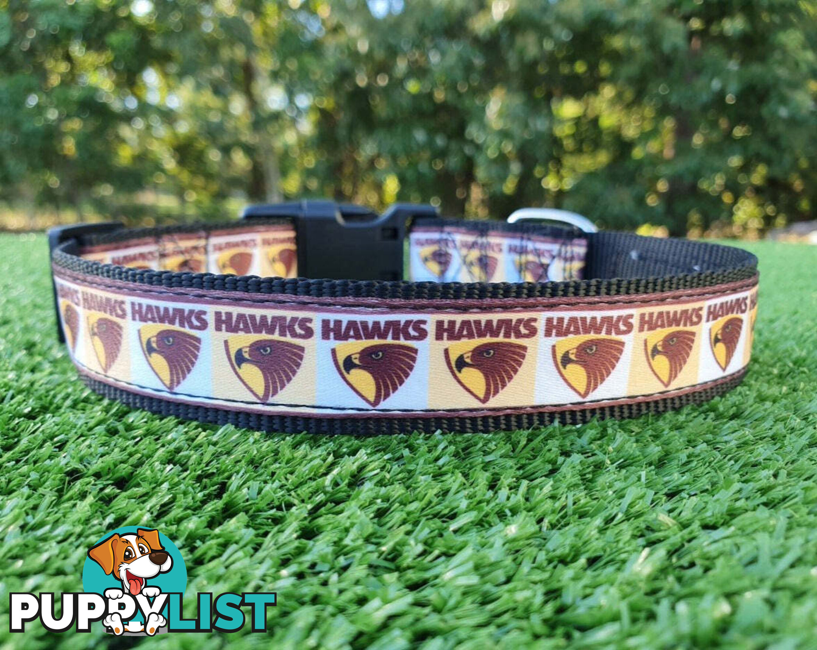 AFL Dog Collars, Footy - Aussie Rules - Moondidley Pets - MDPCOLAFLXSMD