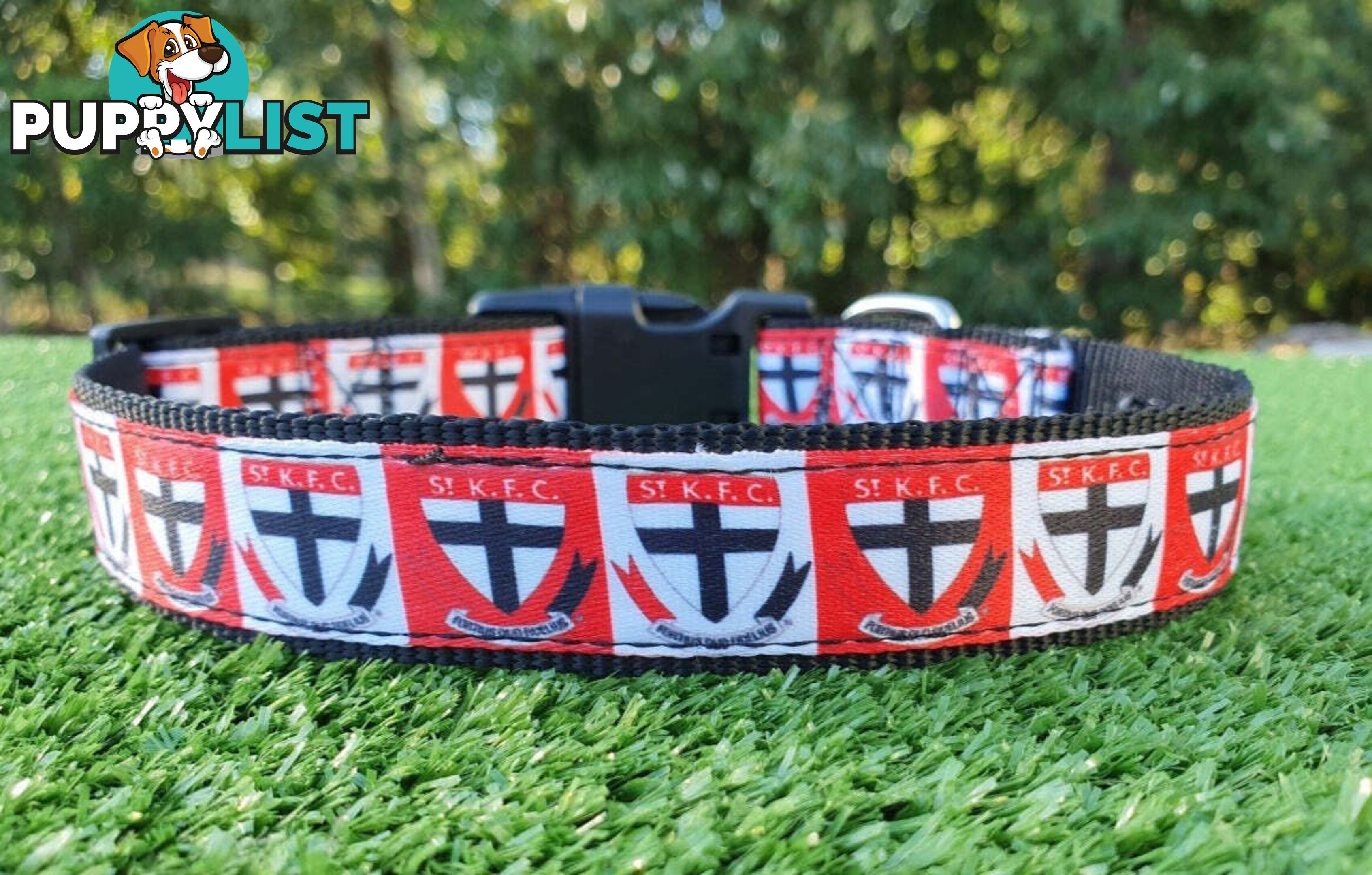 AFL Dog Collars, Footy - Aussie Rules - Moondidley Pets - MDPCOLAFLXSMD