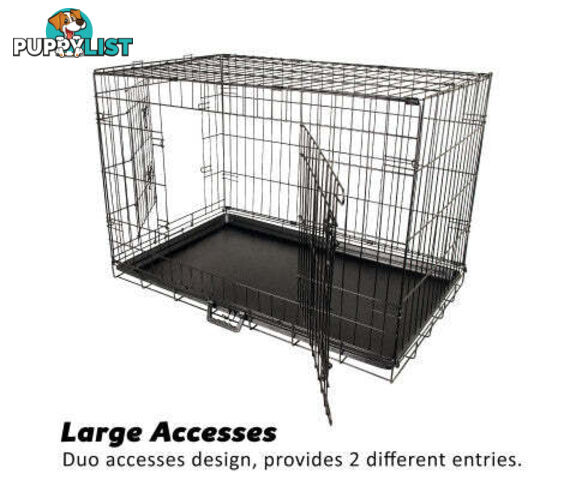 Paw Mate Wire Dog Cage Foldable Crate Kennel with Tray - V274-PET-WC36