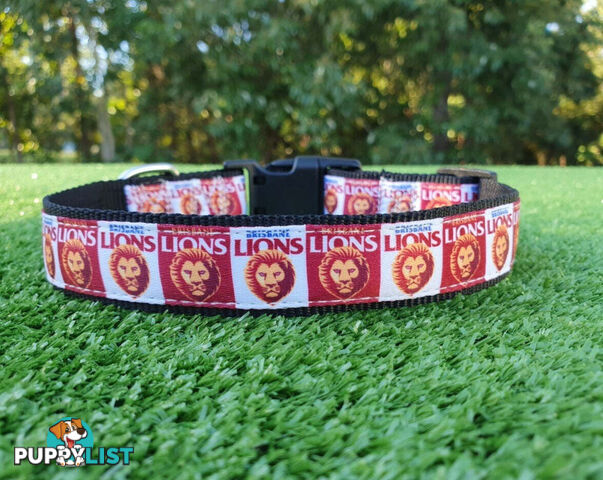 AFL Dog Collars, Footy - Aussie Rules - Moondidley Pets - MDPCOLAFLXSWB