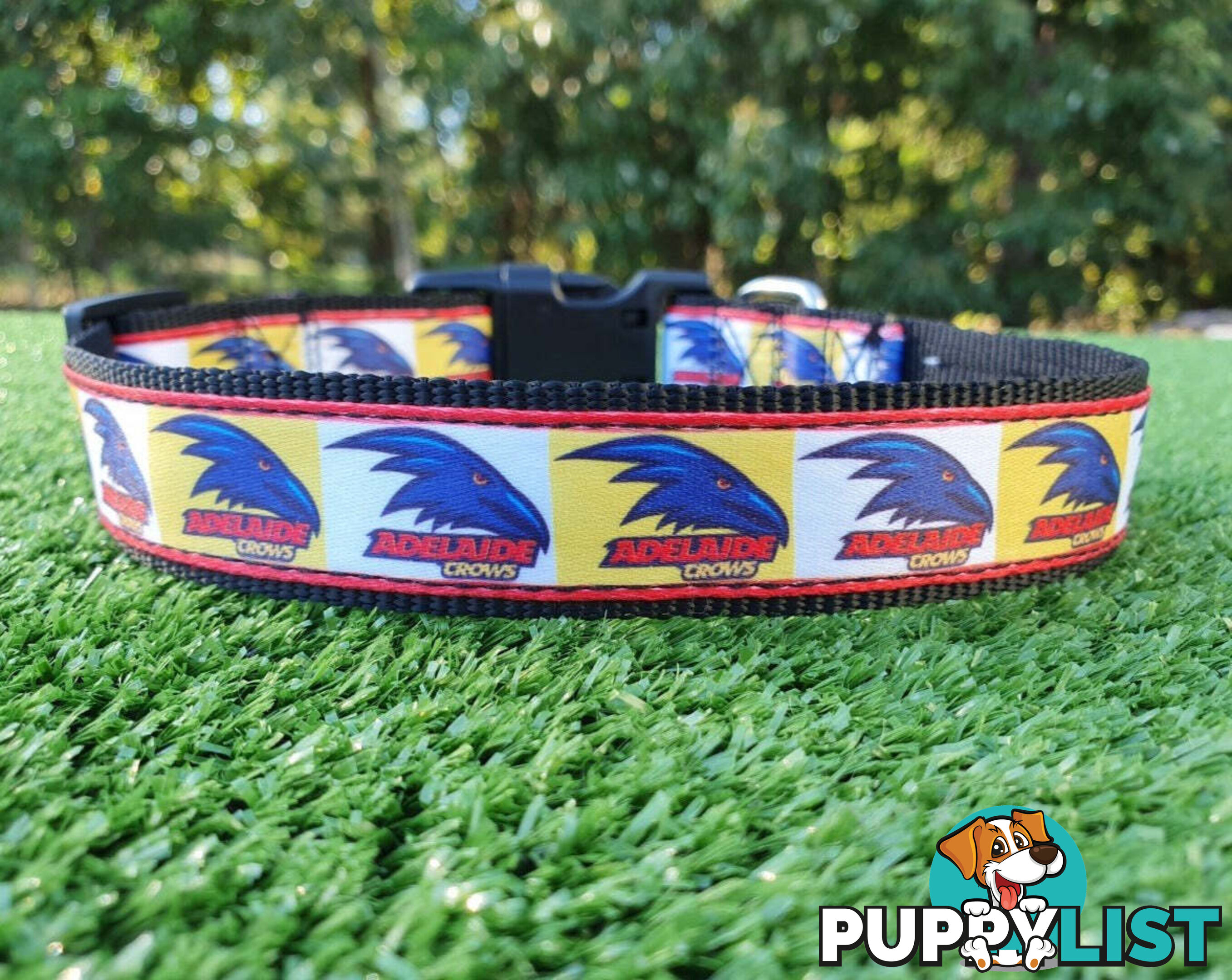 AFL Dog Collars, Footy - Aussie Rules - Moondidley Pets - MDPCOLAFLXSWB
