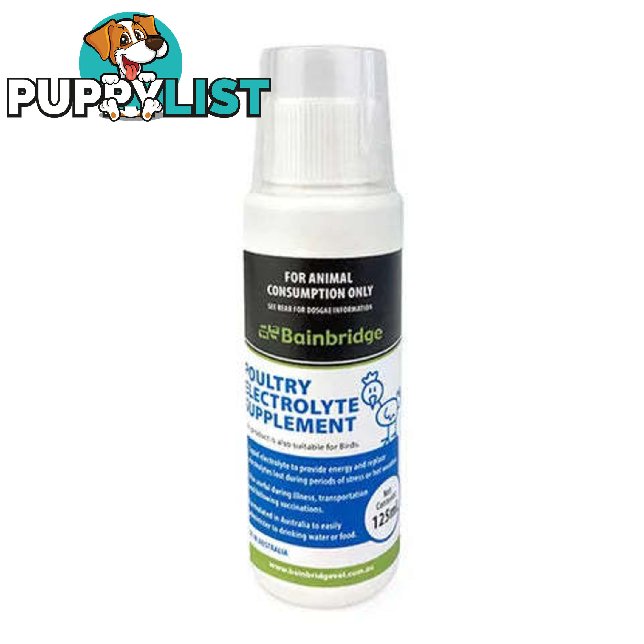 POULTRY ELECTROLYTE SUPPLEMENT-125ML-BAINBRIDGE - BB-A8537