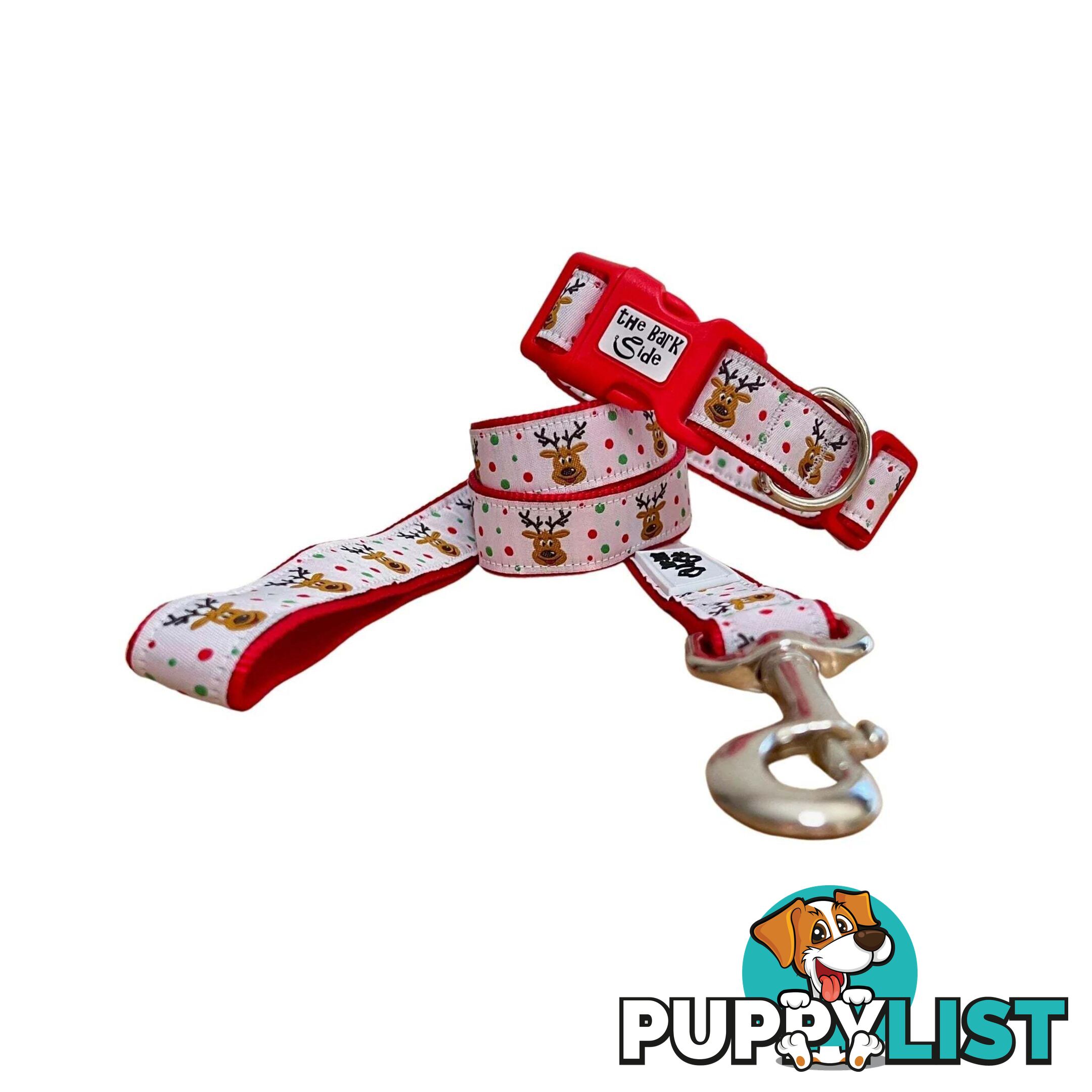 Christmas Dog Lead / Dog Leash - Hand Made by The Bark Side - TBSLDCHREIN251.5