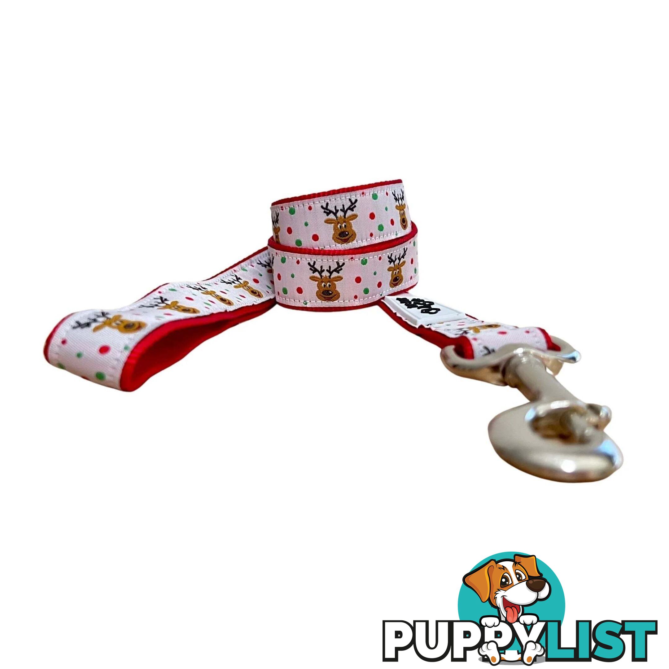 Christmas Dog Lead / Dog Leash - Hand Made by The Bark Side - TBSLDCHREIN251.5