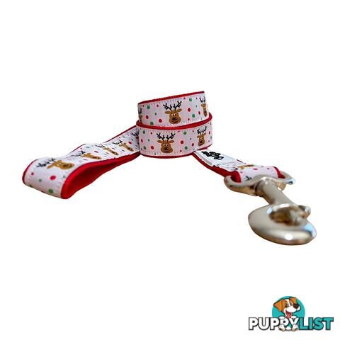 Christmas Dog Lead / Dog Leash - Hand Made by The Bark Side - TBSLDCHREIN251.5