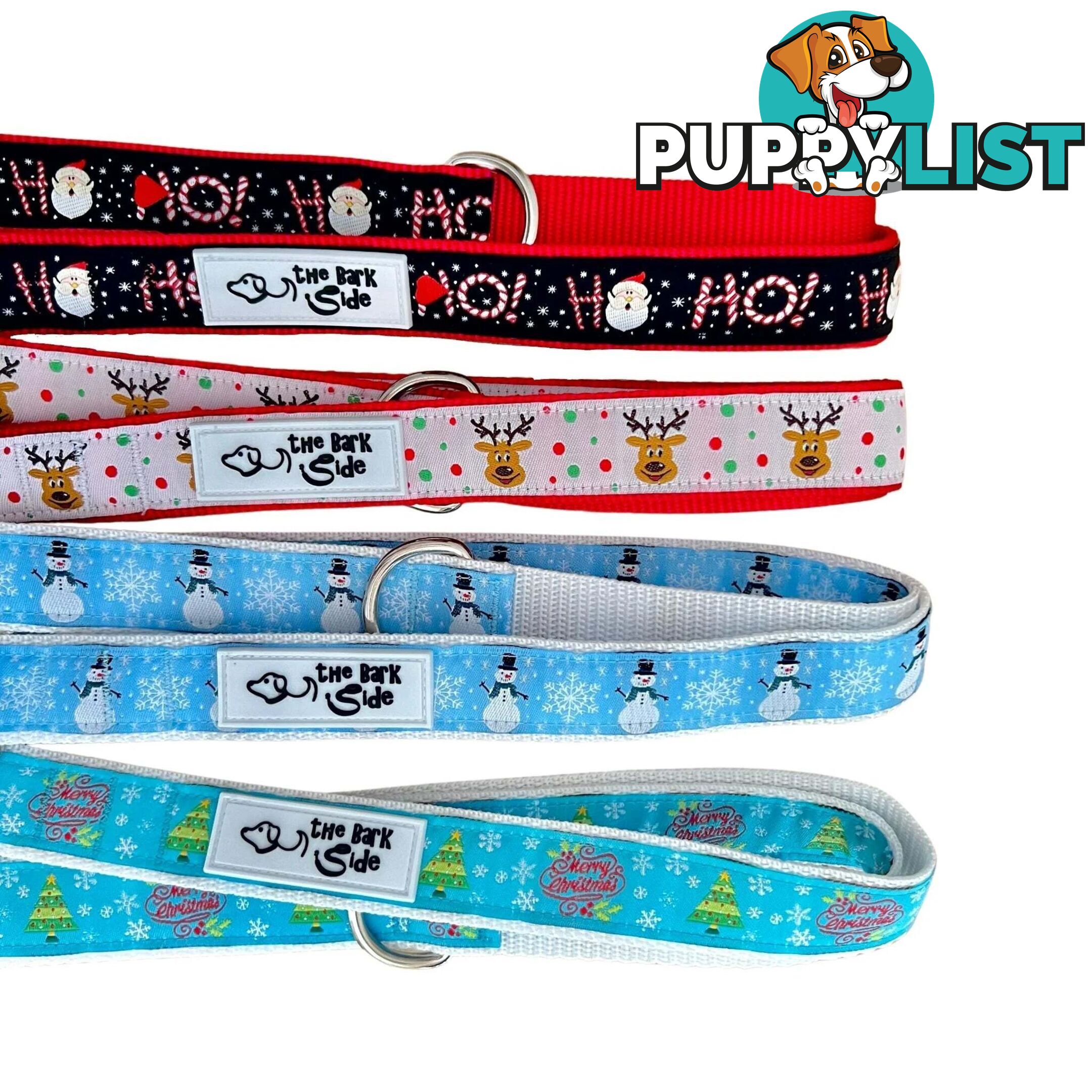 Christmas Dog Lead / Dog Leash - Hand Made by The Bark Side - TBSLDCHREIN251.5