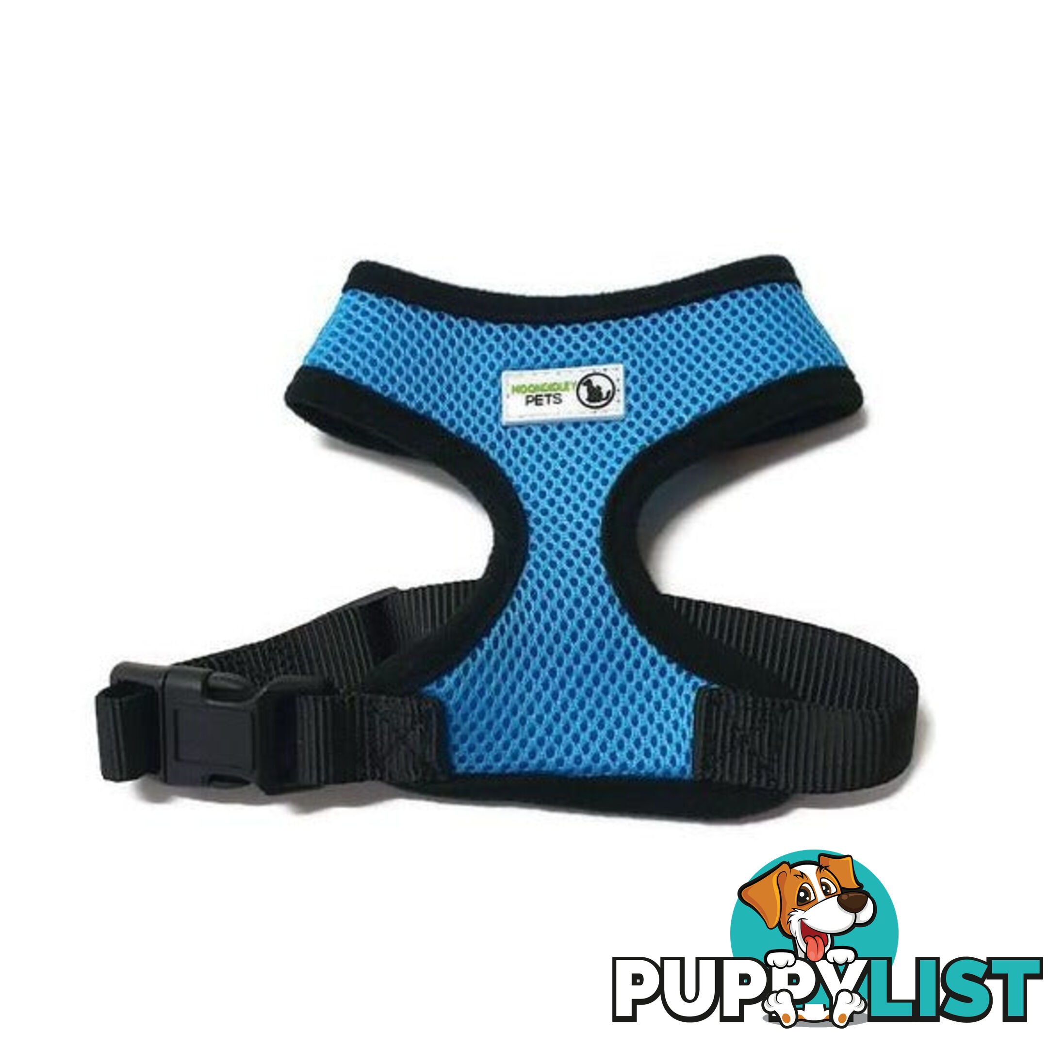 Pet Harness Soft Air Mesh Padded Adjustable  - Moondidley Pets - MDPHARMESXSGRN