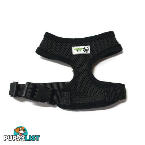 Pet Harness Soft Air Mesh Padded Adjustable  - Moondidley Pets - MDPHARMESXSGRN