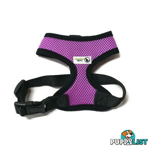 Pet Harness Soft Air Mesh Padded Adjustable  - Moondidley Pets - MDPHARMESXSGRN