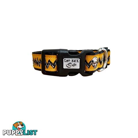 Snoopy Dog Collar - Hand Made by The Bark Side - TBSSNOOPXS