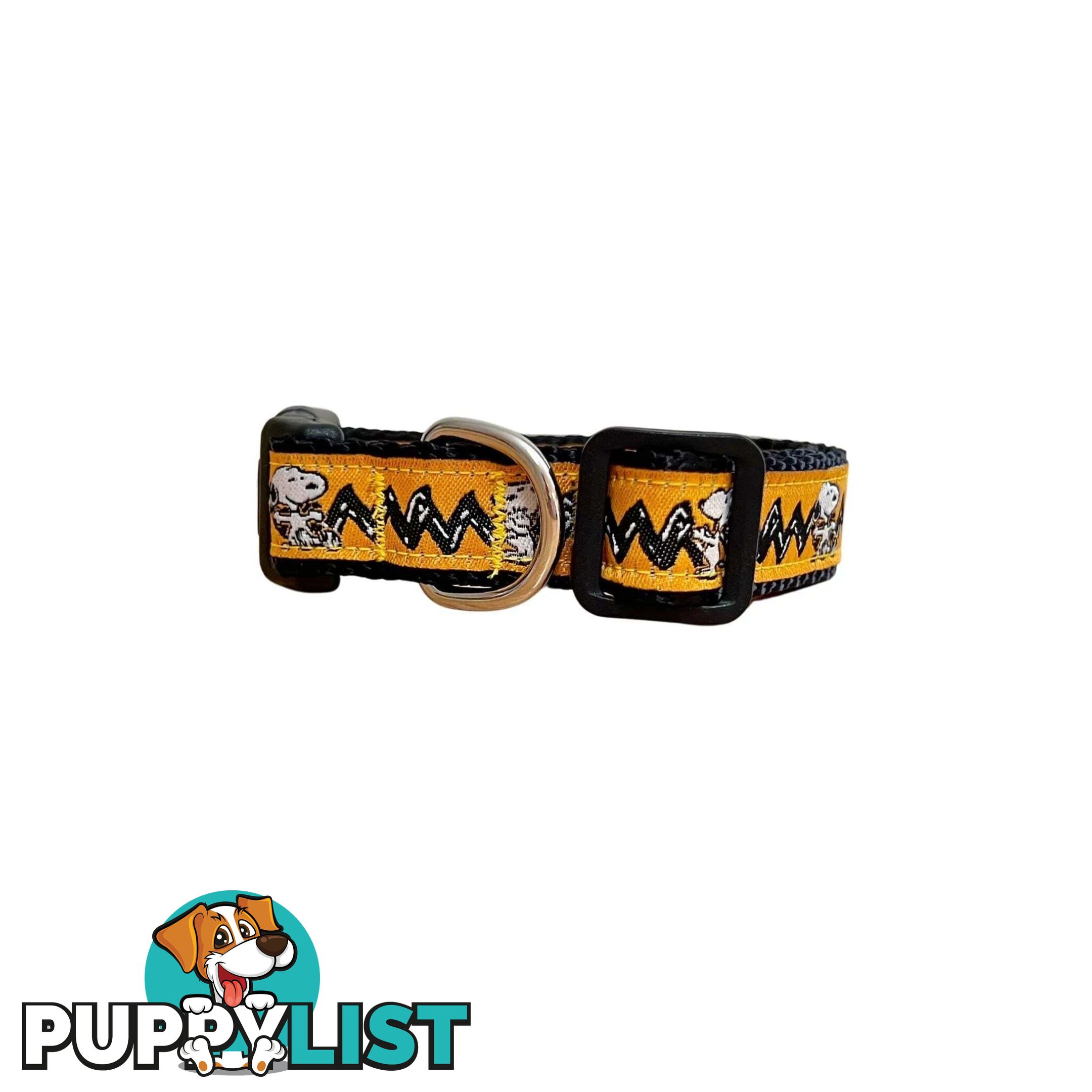 Snoopy Dog Collar - Hand Made by The Bark Side - TBSSNOOPXS
