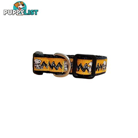 Snoopy Dog Collar - Hand Made by The Bark Side - TBSSNOOPXS