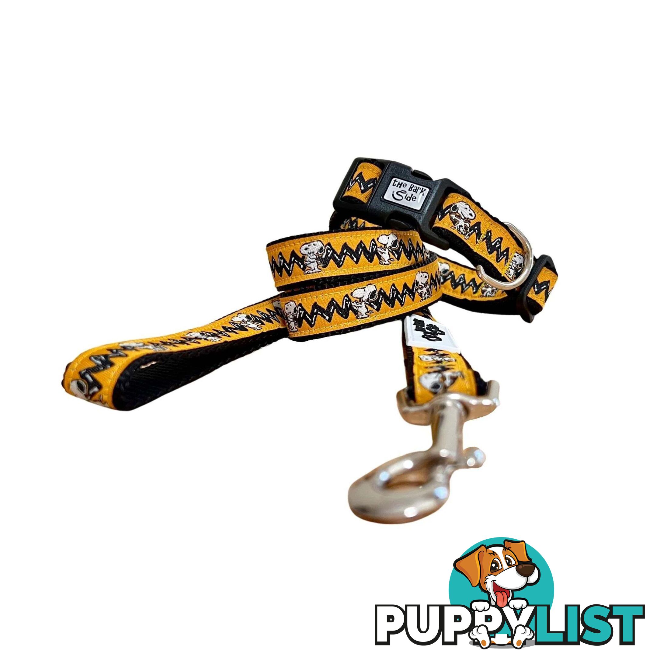 Snoopy Dog Collar - Hand Made by The Bark Side - TBSSNOOPXS