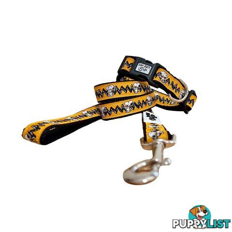 Snoopy Dog Collar - Hand Made by The Bark Side - TBSSNOOPXS