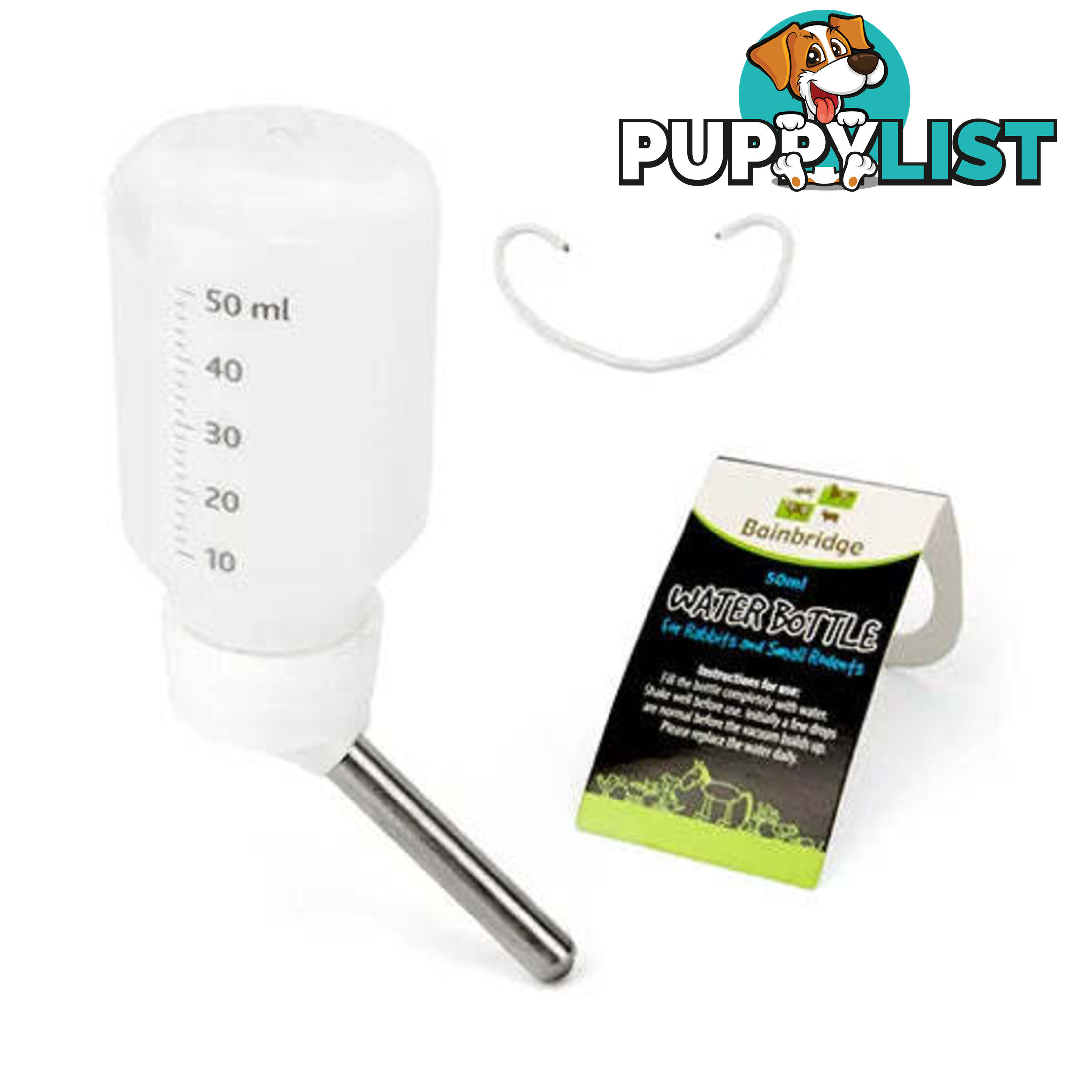 SMALL ANIMAL PLASTIC WATER BOTTLE - BAINBRIDGE - BB-A8117