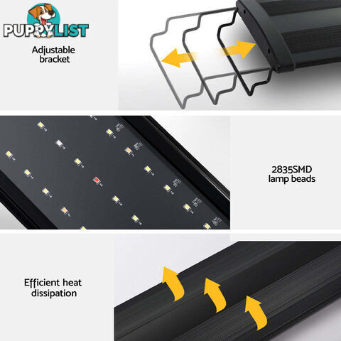 i.Pet Aquarium Light Full Spectrum 120CM Aqua Plant Fish Tank Lamp - AQUAR-LT-120-BK