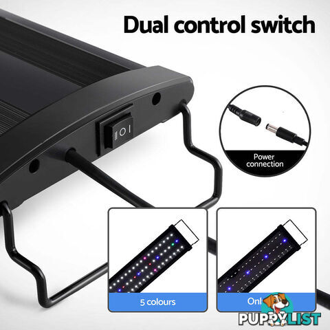 i.Pet Aquarium Light Full Spectrum 120CM Aqua Plant Fish Tank Lamp - AQUAR-LT-120-BK