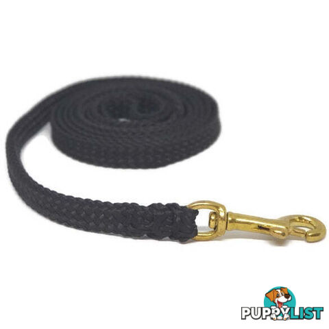 1.8m to 10m Long Dog Lead No Stitching Tough Yarnix 10mm Wide - YNXLD10-10-BL-BR