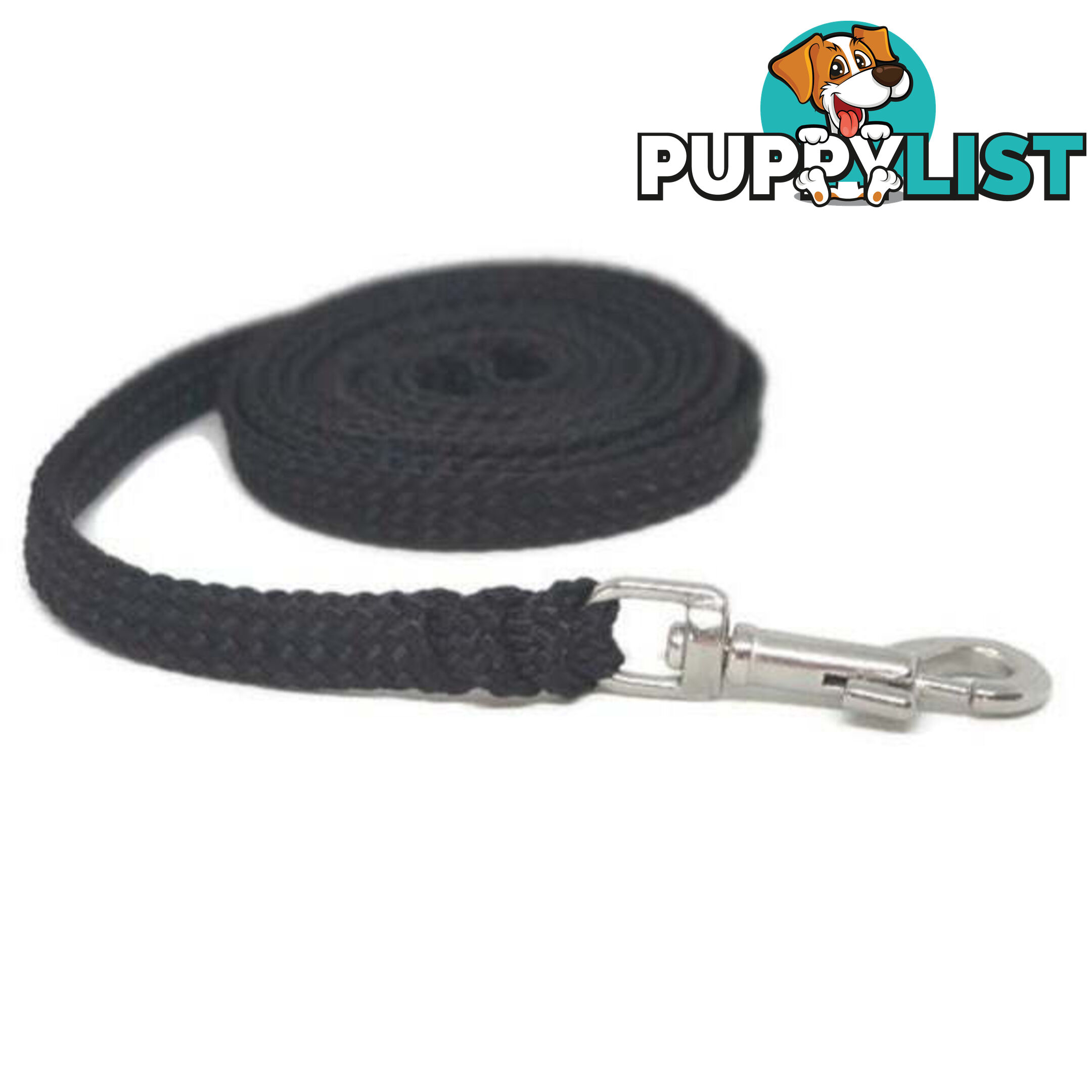 1.8m to 10m Long Dog Lead No Stitching Tough Yarnix 10mm Wide - YNXLD10-10-BL-BR