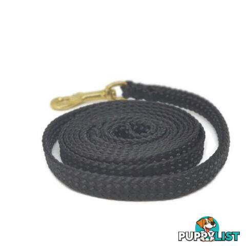 1.8m to 10m Long Dog Lead No Stitching Tough Yarnix 10mm Wide - YNXLD10-10-BL-BR