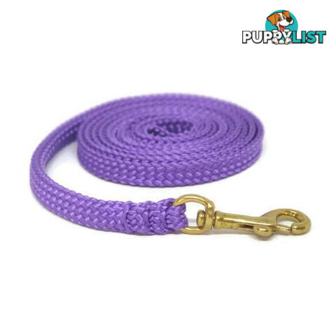 1.8m to 10m Long Dog Lead No Stitching Tough Yarnix 10mm Wide - YNXLD10-10-BL-BR