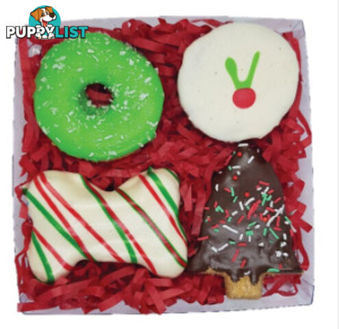 Dog Christmas Cookie Mix Gift Box 4pk - Huds and Toke - PPP-55-HT0637