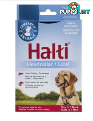 Halti Headcollar Black - Company of Animals. - WPS-DAH2005