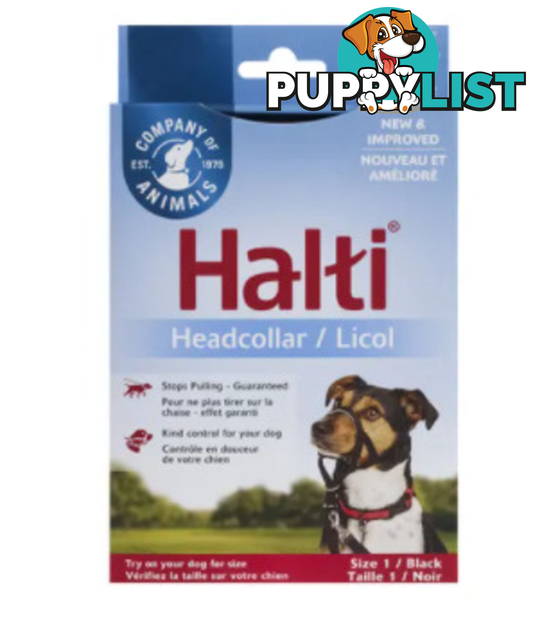 Halti Headcollar Black - Company of Animals. - WPS-DAH2005