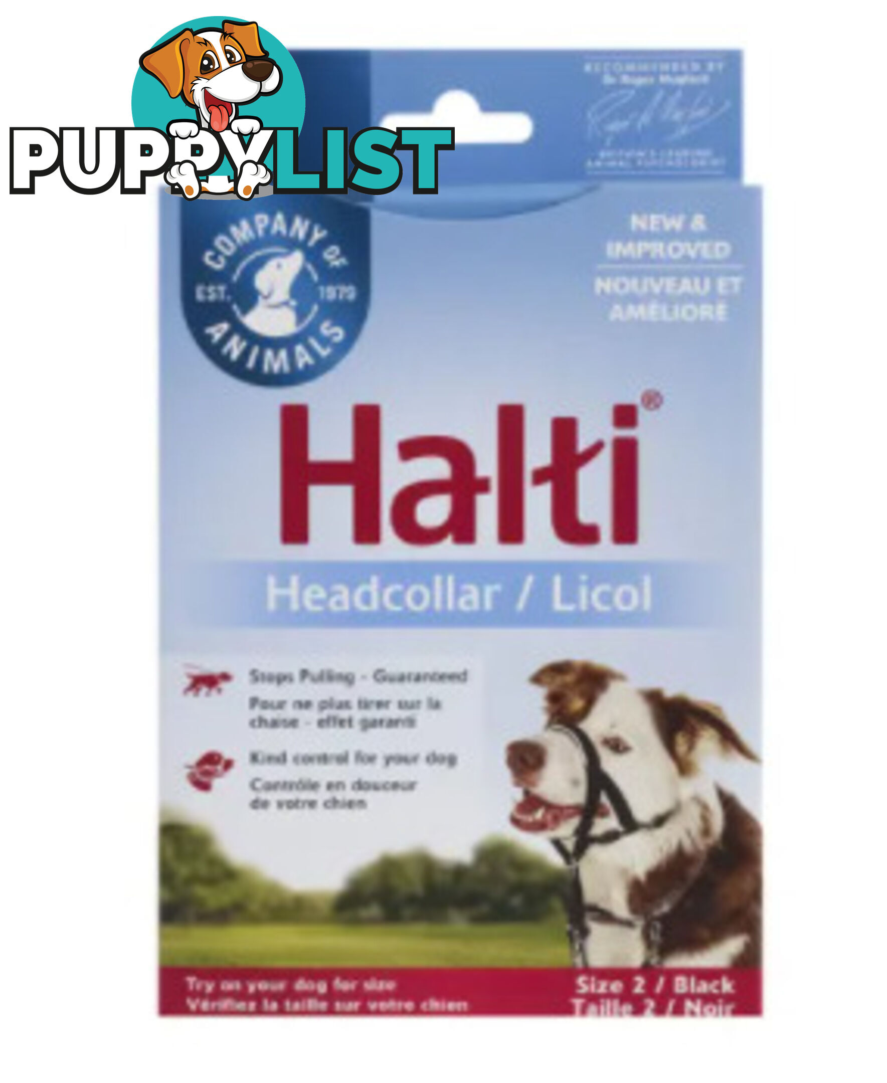 Halti Headcollar Black - Company of Animals. - WPS-DAH2005