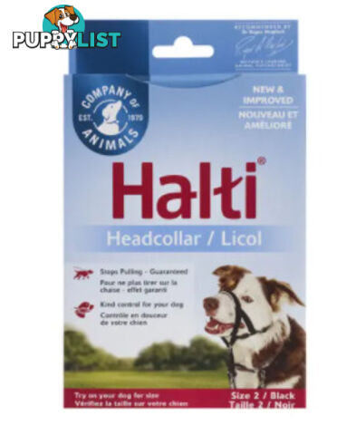 Halti Headcollar Black - Company of Animals. - WPS-DAH2005