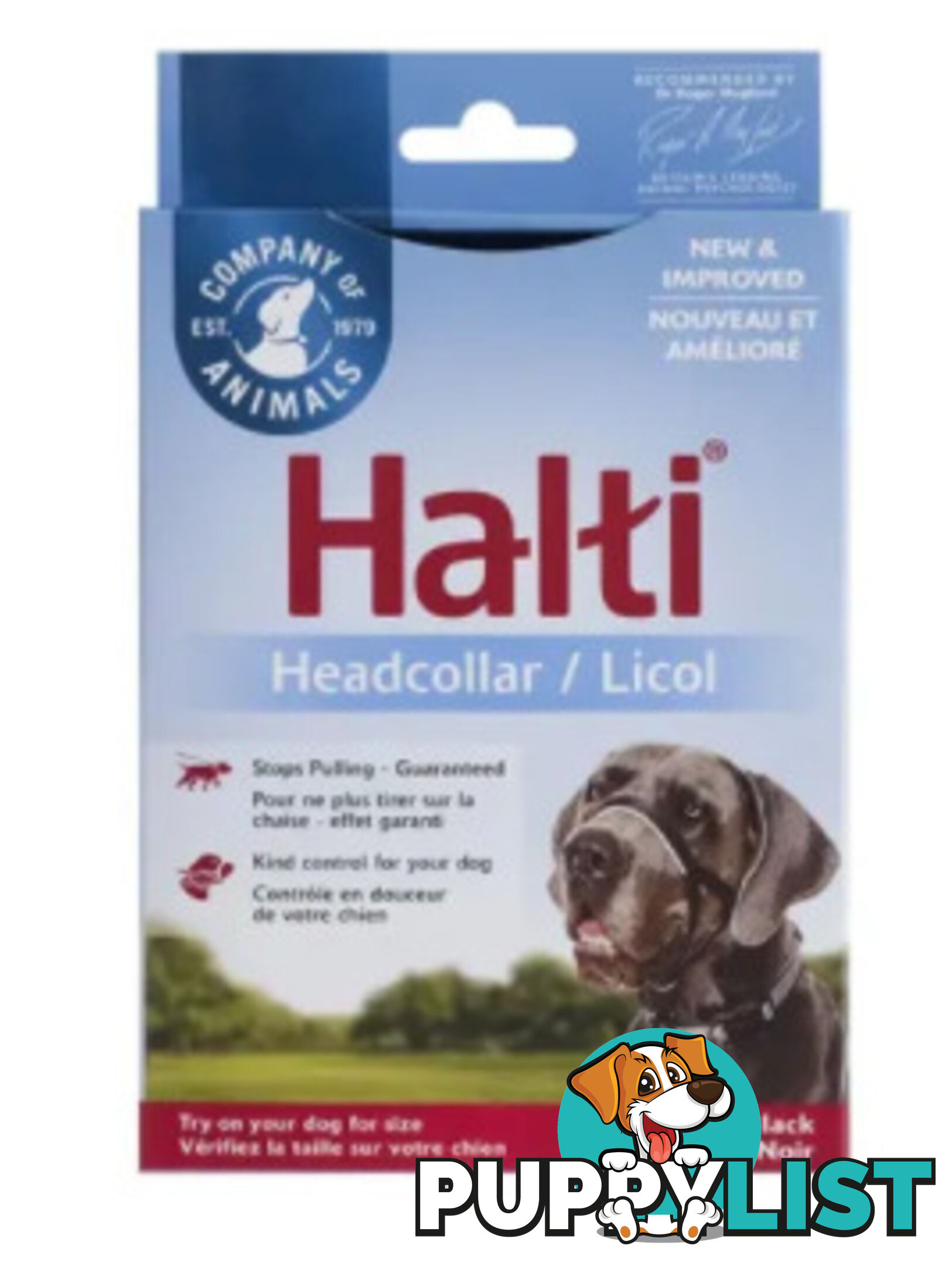 Halti Headcollar Black - Company of Animals. - WPS-DAH2005