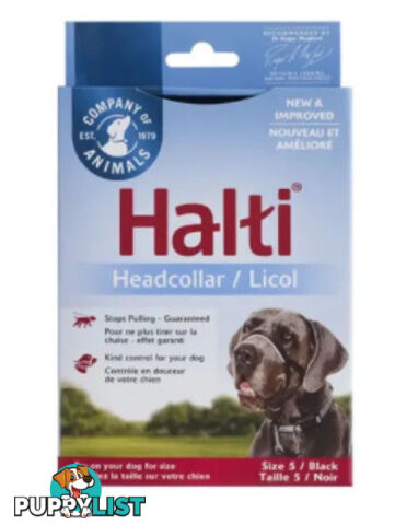 Halti Headcollar Black - Company of Animals. - WPS-DAH2005